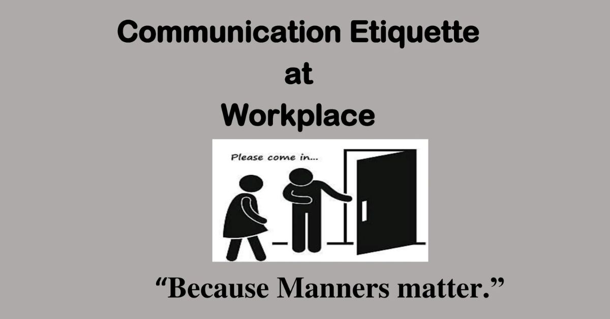 workplace communication etiquette manners
