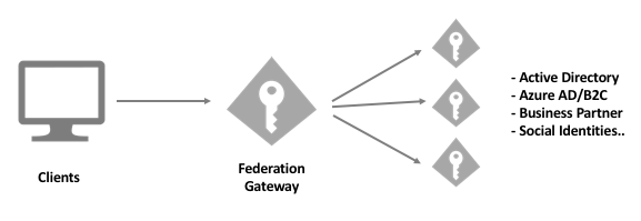 Federation gateway authentication process.